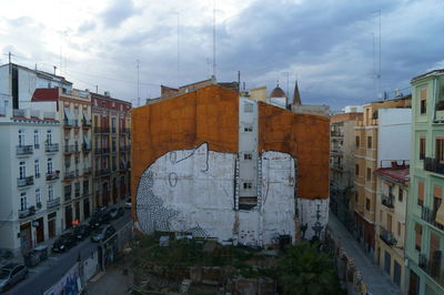 Panoramic view of city against sky