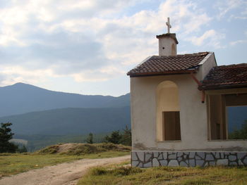 View of church against cloudy sky