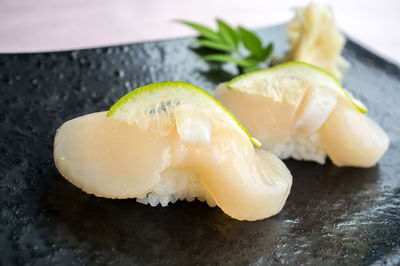 Close-up of bread on table