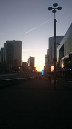 City street at dusk