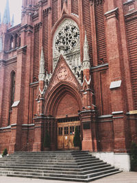 Low angle view of historic building