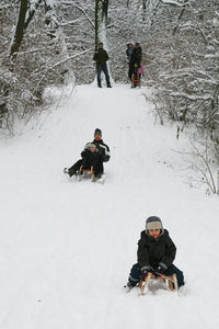 People in snow