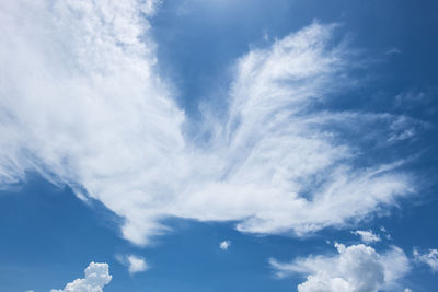 Low angle view of clouds in sky