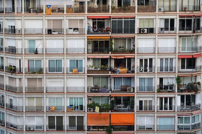 Full frame shot of residential building