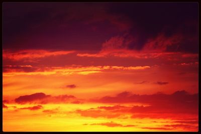 Low angle view of dramatic sky