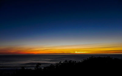 Scenic view of beach during sunset