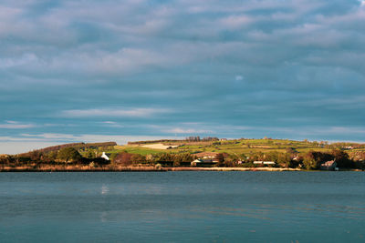 Scenic view of cloudy sky over sea