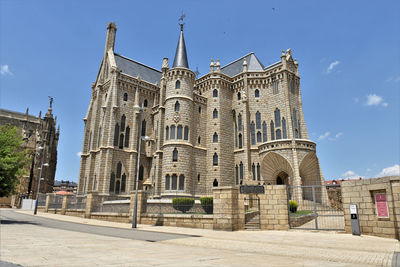 Low angle view of historical building