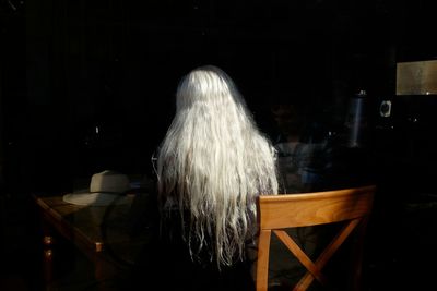 View of tree in the dark