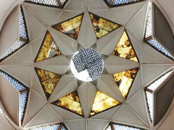 Close-up of illuminated lighting equipment