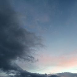 Low angle view of cloudy sky