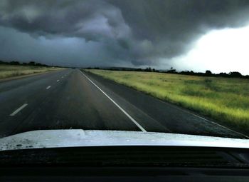 Road passing through landscape