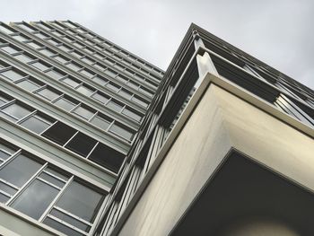 Low angle view of modern building against sky