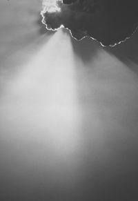 Close-up of water against sky