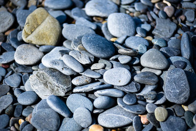 Full frame shot of pebbles