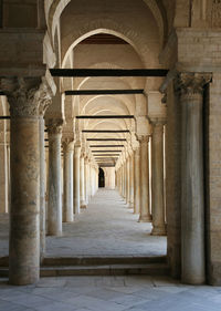 Corridor of historic building