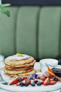 Close-up of cake on table