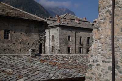 Low angle view of old building