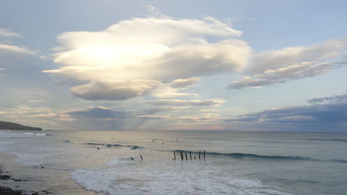 Scenic view of sea against sky