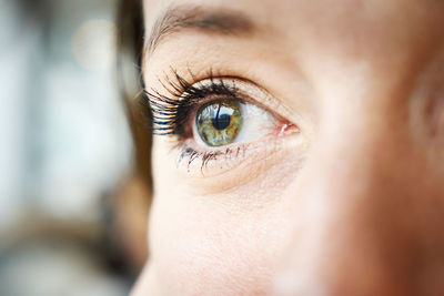 Cropped image of woman eye