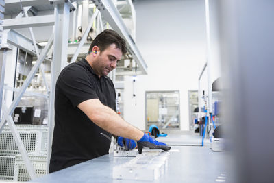 Man working in factory shop floor