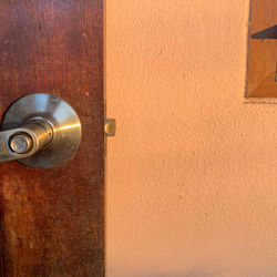 Close-up of closed door