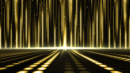 Illuminated lights on dance floor