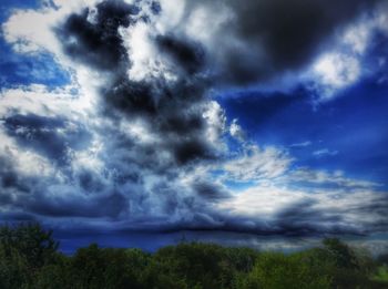 Low angle view of cloudy sky