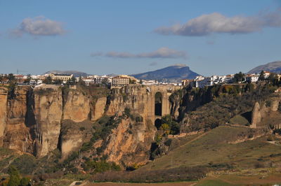 Panoramic view of landscape against sky