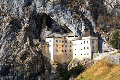 View of buildings on mountain