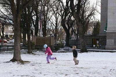 Woman walking in park