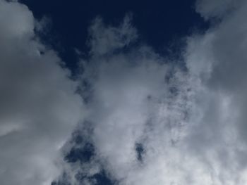 Low angle view of clouds in sky