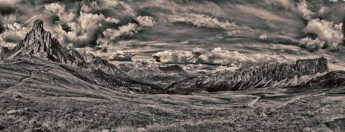 Panoramic view of landscape against sky