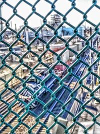 Full frame shot of chainlink fence