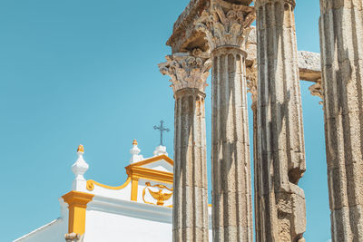 Low angle view of traditional building against sky