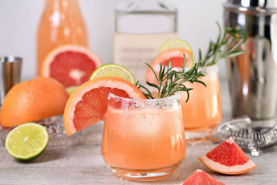 Close-up of drink on table