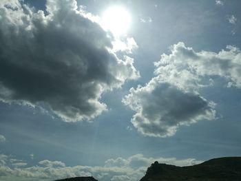 Low angle view of cloudy sky