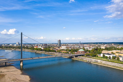 Bridge over river in city