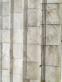 Full frame shot of wall with tiled floor