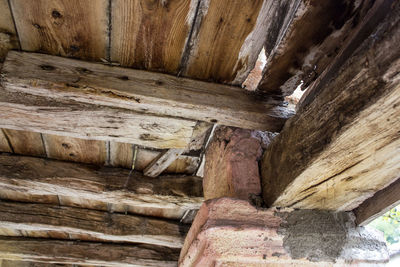 Close-up of wooden plank