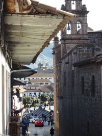 View of buildings in town