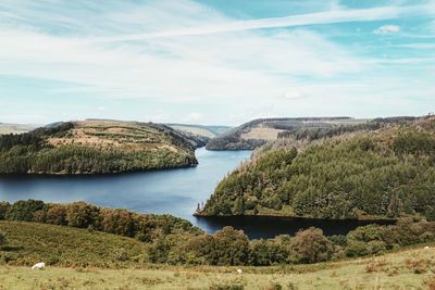 Scenic view of river against sky