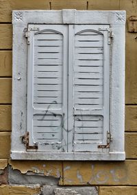 Close-up of closed door