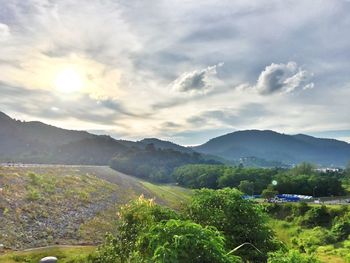 Scenic view of landscape against sky