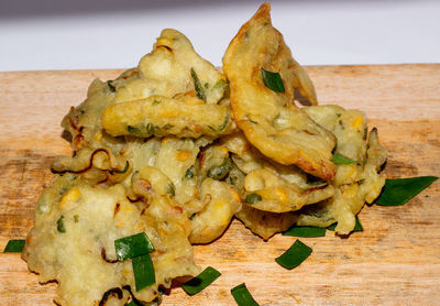 High angle view of carrots on cutting board