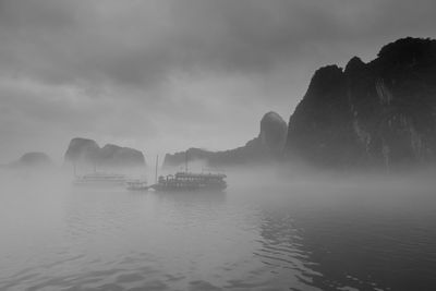 Panoramic view of sea against sky