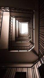 Close-up of spiral stairs