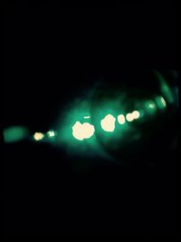Defocused lights at night
