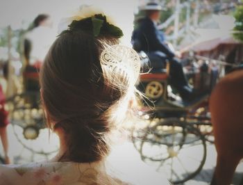 Close-up of young woman