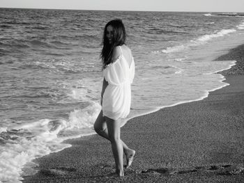 Beautiful woman on beach